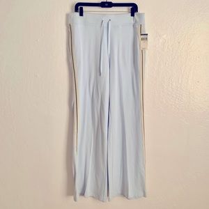 NWT Ralph Lauren Women’s Blue/Cream Sweat Pants Size Large